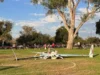 Глухая женщина выжила после удара упавшего самолета, когда гуляла с собакой в Калифорнии